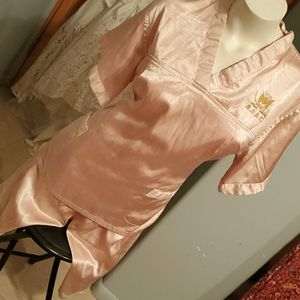 Silky pajama shorts outfit